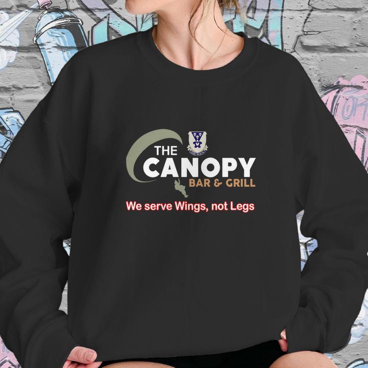 503Rd Infantry Regiment The Canopy Bar And Grill We Serve Wings Not Legs Sweatshirt Gifts for Her