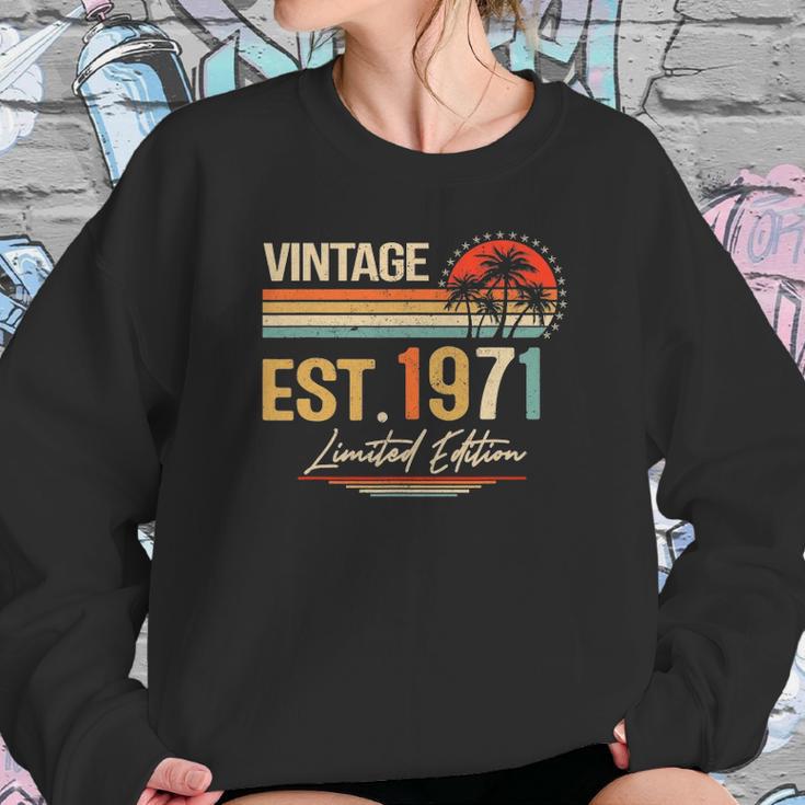 51 Years Old Gifts Vintage Est 1971 Limited Edition 51St Bd Sweatshirt Gifts for Her