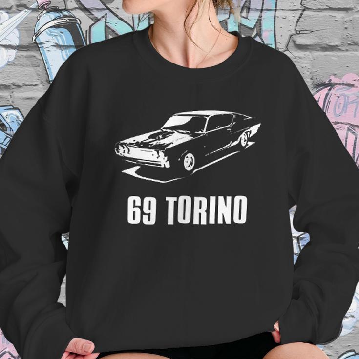 69 Torino American Retro Muscle Cars Street Racing Ford Classic Sweatshirt Gifts for Her