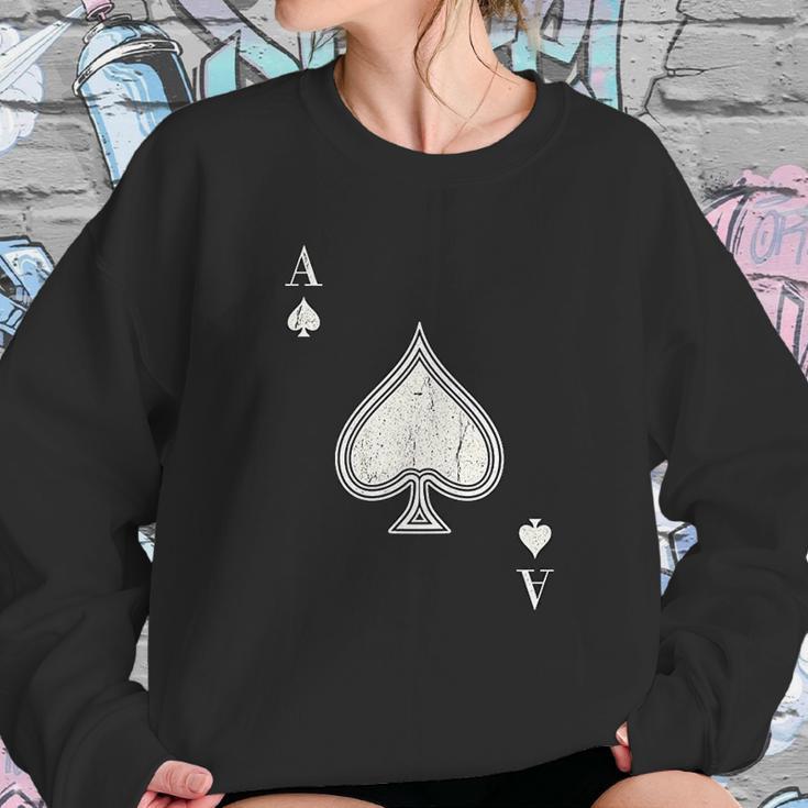 Ace Of Spades Blackjack Cards Poker Sweatshirt Gifts for Her