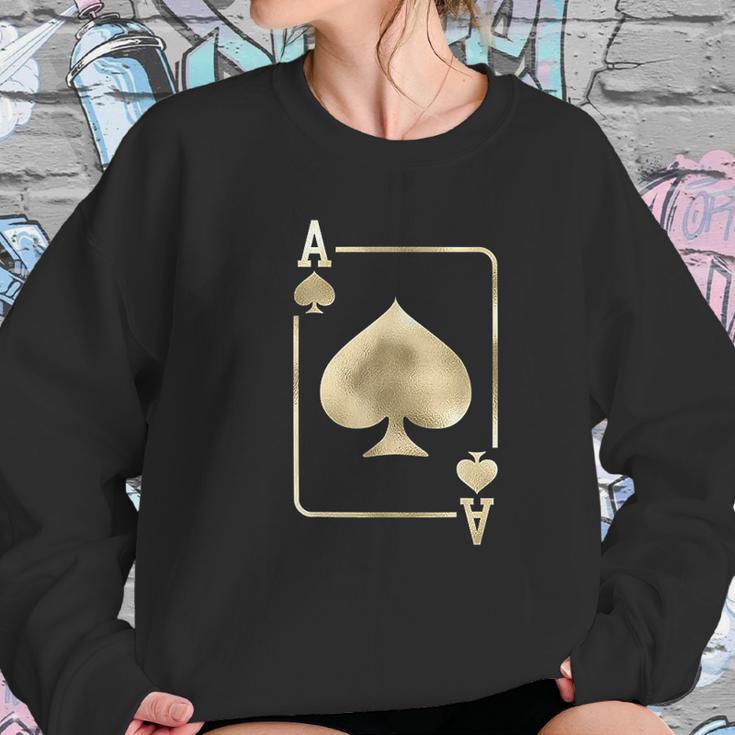 Ace Of Spades Playing Card Halloween Glam Sweatshirt Gifts for Her