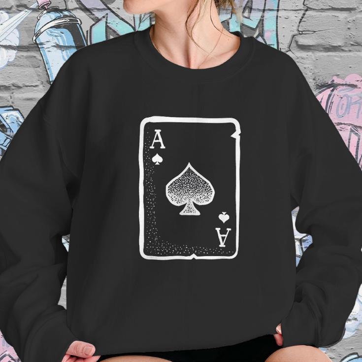 Ace Of Spades Poker Playing Card Halloween Costume Sweatshirt Gifts for Her