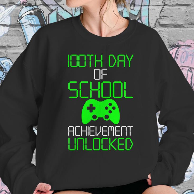 Achievement Unlocked Funny 100Th Day Of School Sweatshirt Gifts for Her