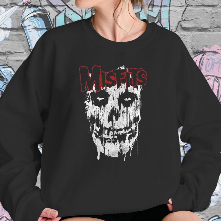 Ae Designs Misfits Splatter Skull Sweatshirt Gifts for Her