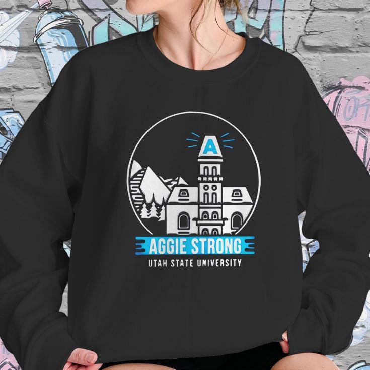 Aggie Strong Utah State University Shirt Sweatshirt Gifts for Her