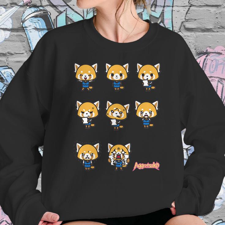 Aggretsuko Current Mood Frontside Sweatshirt Gifts for Her