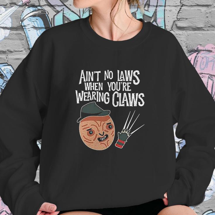 Aint No Laws When Youre Drinking Claws With Claus Sweatshirt Gifts for Her