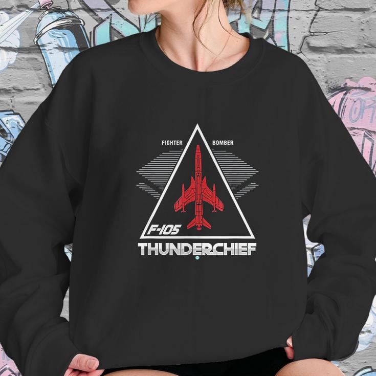 Air Force Fighter Bomber Gift Idea F105 Thunderchief Sweatshirt Gifts for Her