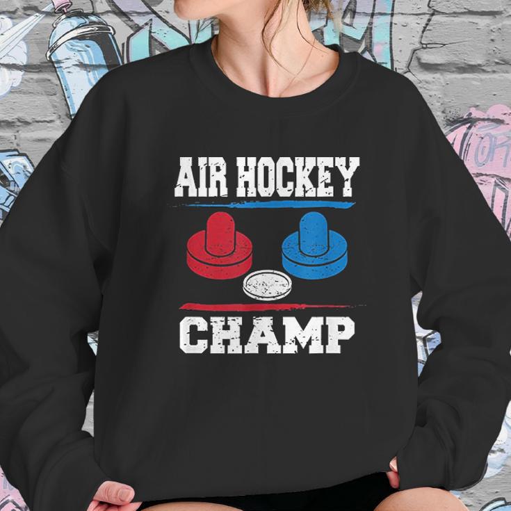 Air Hockey Champ Hockey Table Champion Sweatshirt Gifts for Her