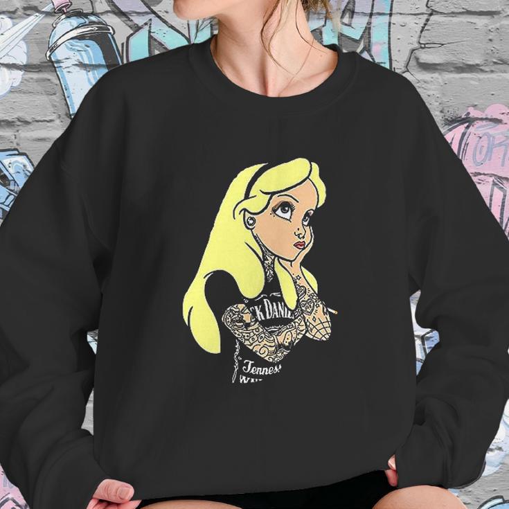 Alice In Wonderland Punk Tatto Sweatshirt Gifts for Her