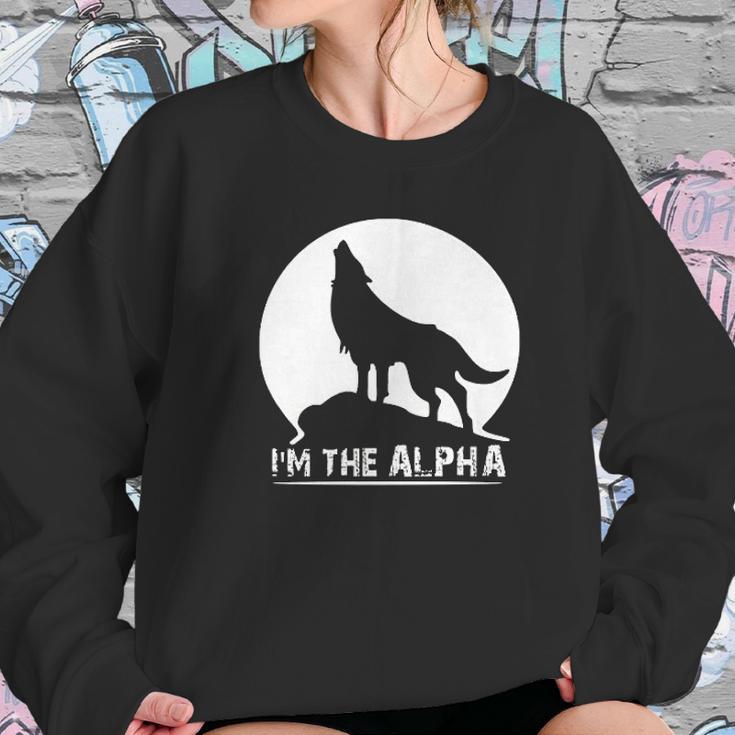 I Am The Alpha Wolf Dog Animal Great Gifts Sweatshirt Gifts for Her