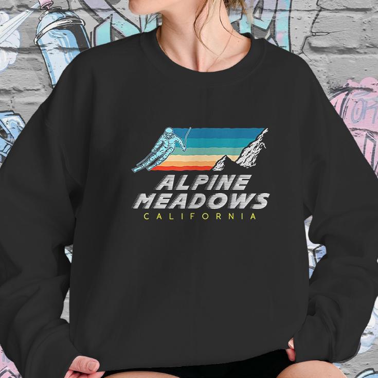 Alpine Meadows California Usa Ski Resort 1980S Retro Sweatshirt Gifts for Her