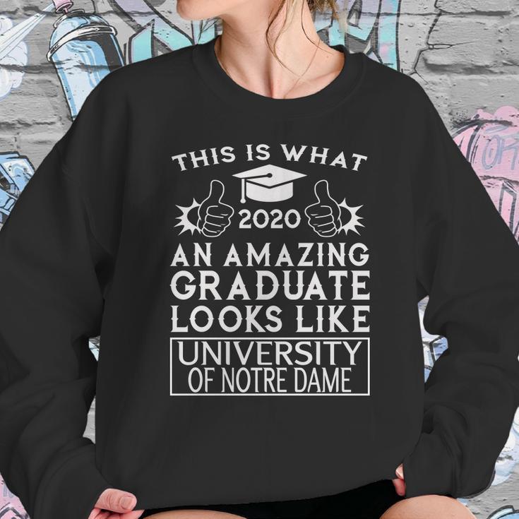 This Is What An Amazing University Of Notre Dame Graduate Looks Like 2020 Funny Graduation Sweatshirt Gifts for Her