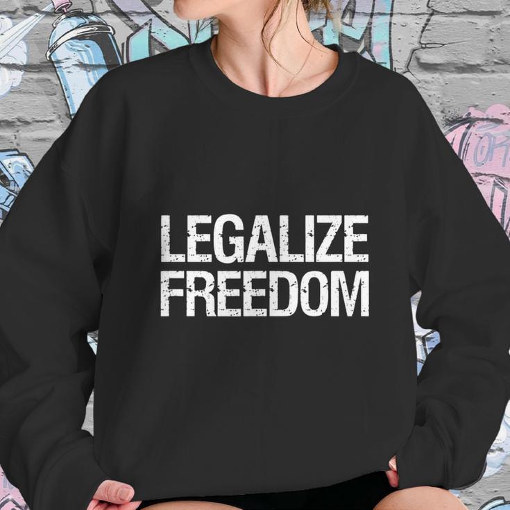 Anarcho Capitalism Libertarian Voluntarism Legalize Freedom T-Shirt Sweatshirt Gifts for Her