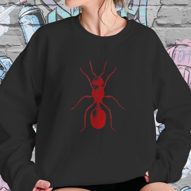 Ant In Red Retro Vintage Drawing Sweatshirt Gifts for Her