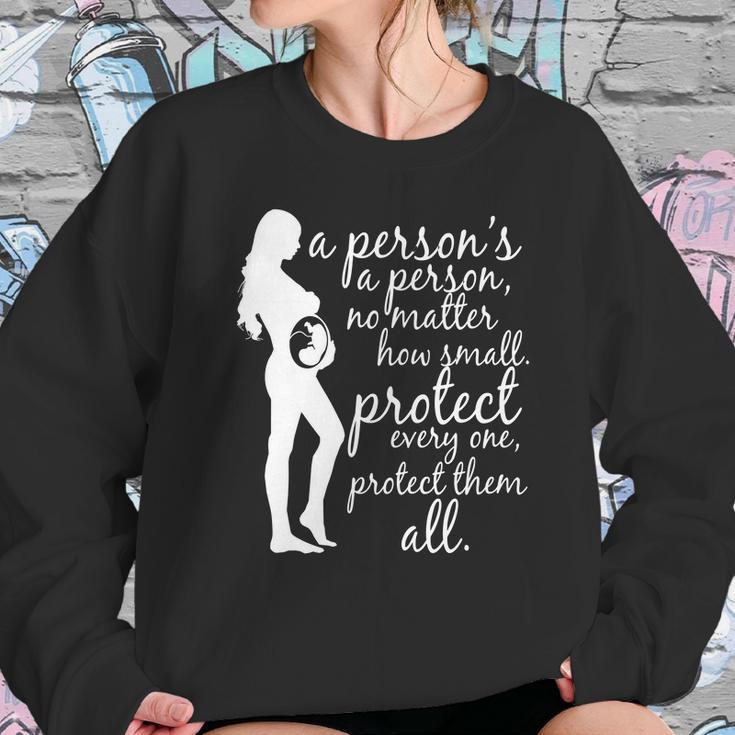 Antiabortion Prolife A Persons A Person Sweatshirt Gifts for Her