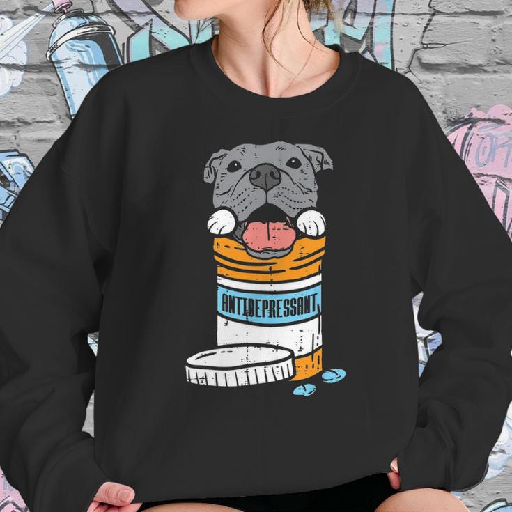 Antidepressant Pitbull Sweatshirt Gifts for Her