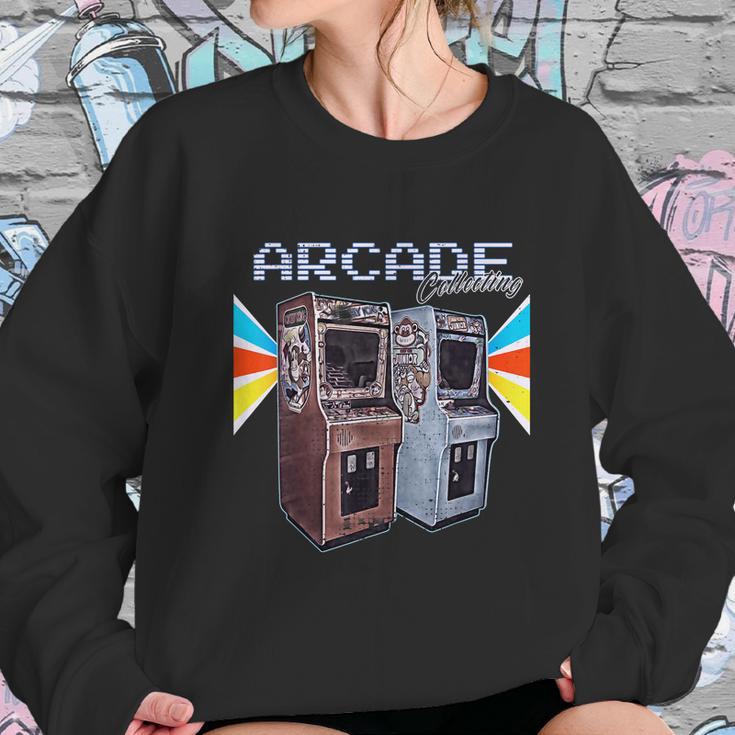 Arcade Cabinet Machine 1970 1980 1990 Video Game Collection Sweatshirt Gifts for Her