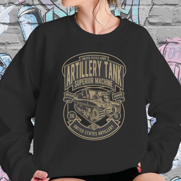 Artillery Tank Sweatshirt Gifts for Her