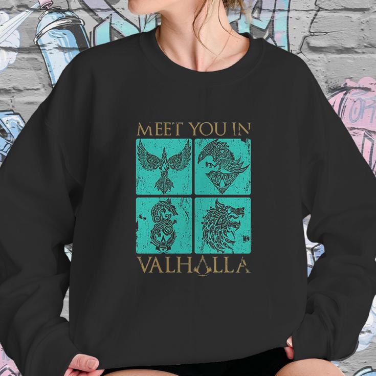 Assassins Creed Valhalla Meet You In Valhalla Box Up Sweatshirt Gifts for Her