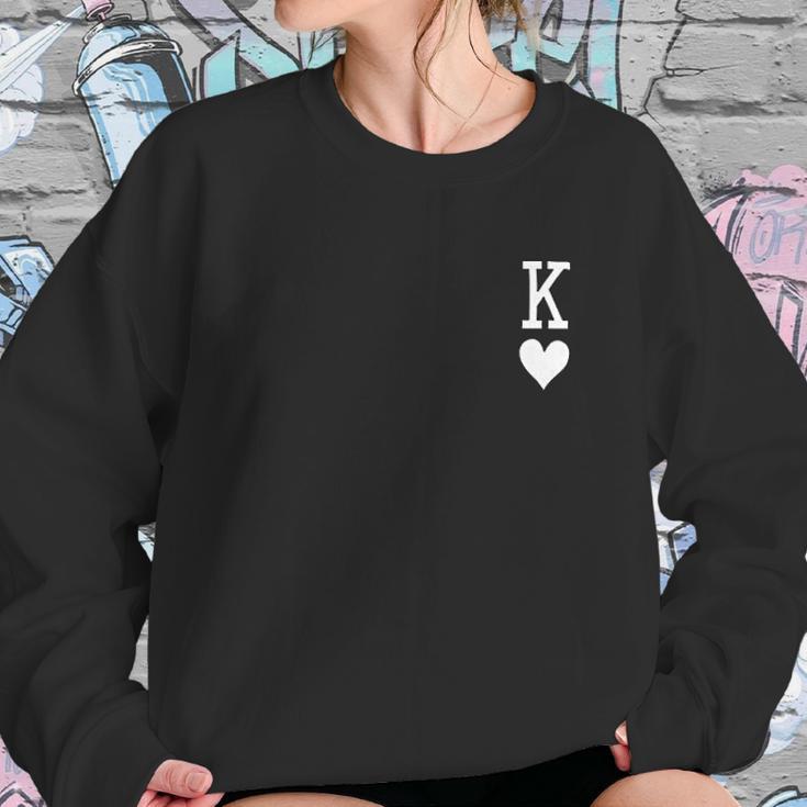 Atching Couple Poker Q King Sweatshirt Gifts for Her