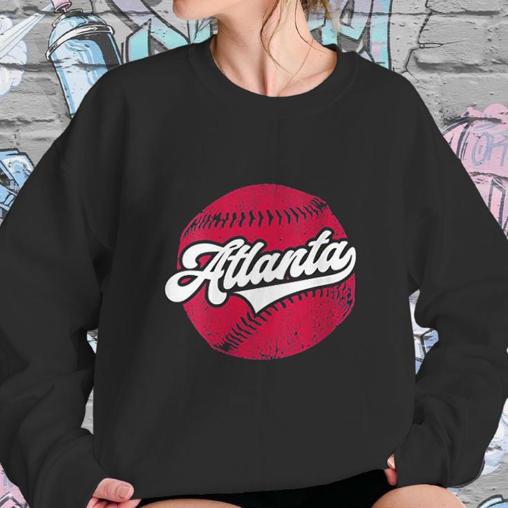 Atlanta Baseball Vintage Atl Pride Retro Gift Sweatshirt Gifts for Her