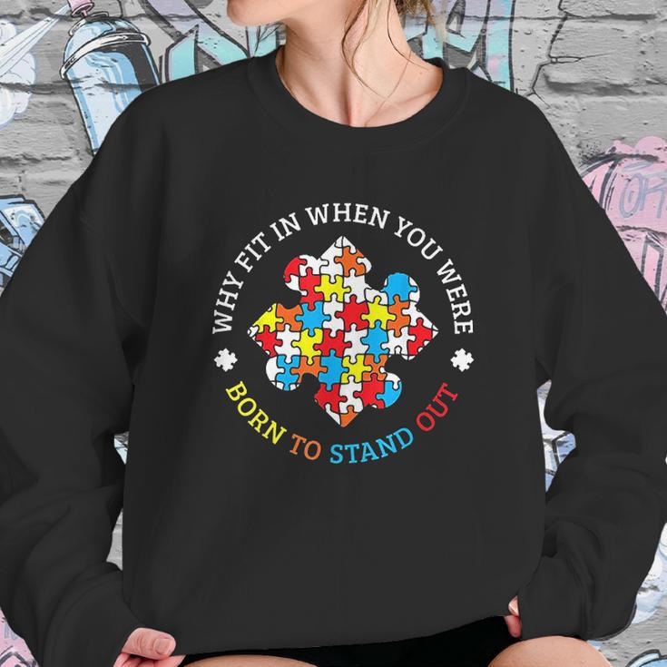 Autism Awareness Month Puzzle Aspergers Autistic Pride Gift Sweatshirt Gifts for Her