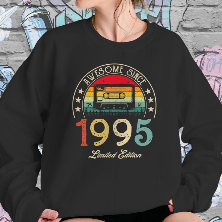 Awesome Since 1995 Vintage 1995 27Th Birthday 27 Years Old Sweatshirt Gifts for Her