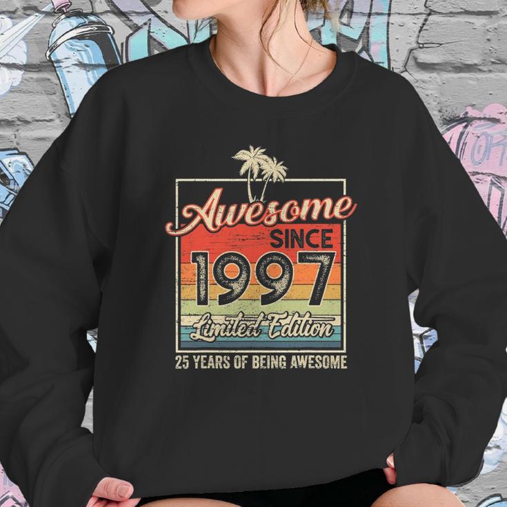 Awesome Since 1997 25Th Birthday Gifts 25 Years Old Vintage Sweatshirt Gifts for Her