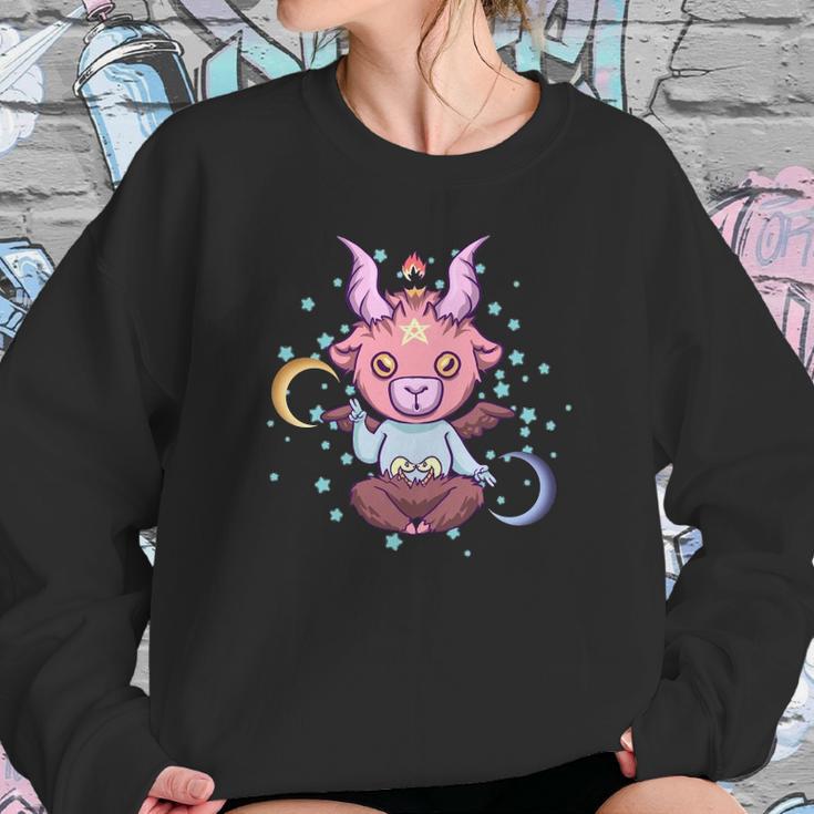 Baby Baphomet Kawaii Pastel Goth Emo Nu Goth Baphomet Sweatshirt Gifts for Her