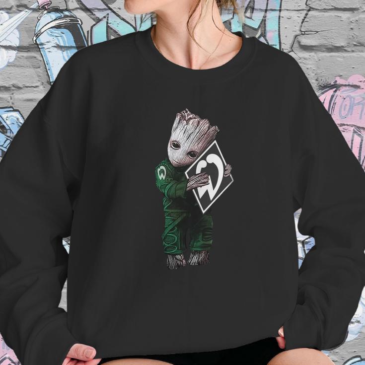 Baby Groot Hug Werder Bremen Sweatshirt Gifts for Her