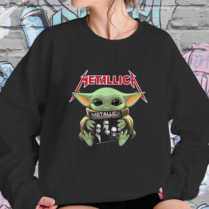 Baby Yoda Hug Metallica Sweatshirt Gifts for Her