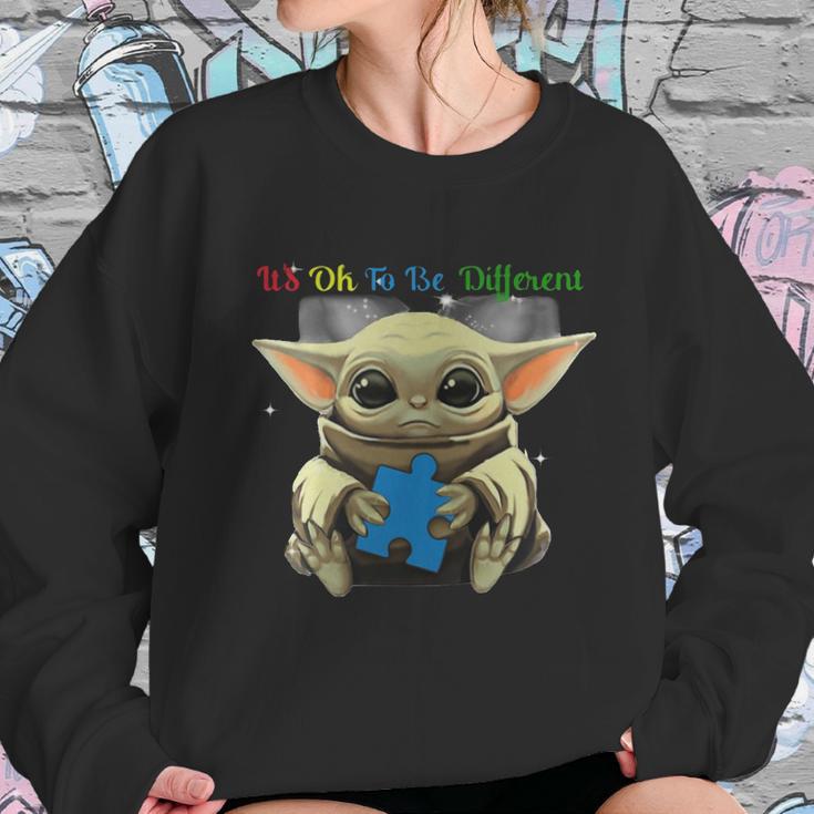 Baby Yoda It’S Ok To Be Different Sweatshirt Gifts for Her