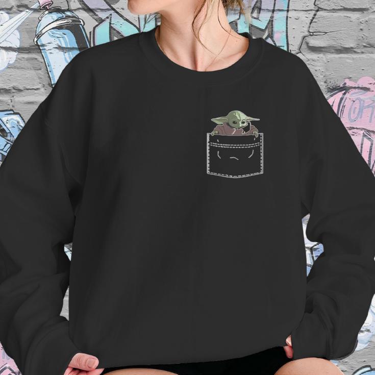 Baby Yoda Pocket Sweatshirt Gifts for Her