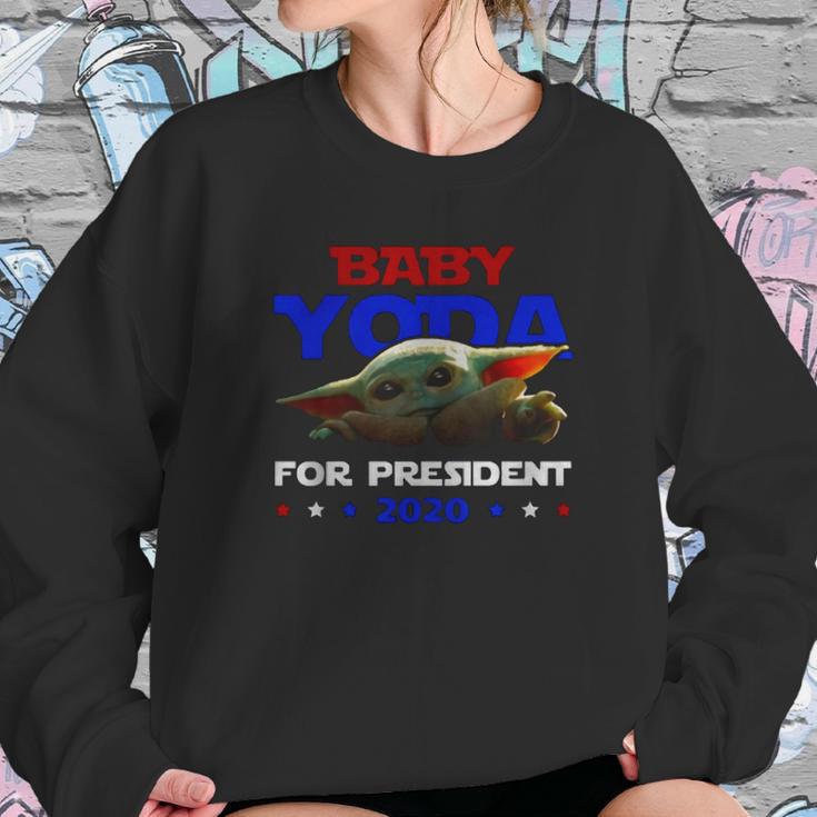 Baby Yoda For President 2020 Sweatshirt Gifts for Her