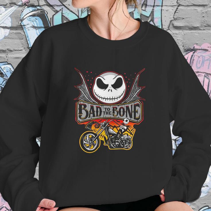 Bad To The Bone Jack Skellington Sweatshirt Gifts for Her