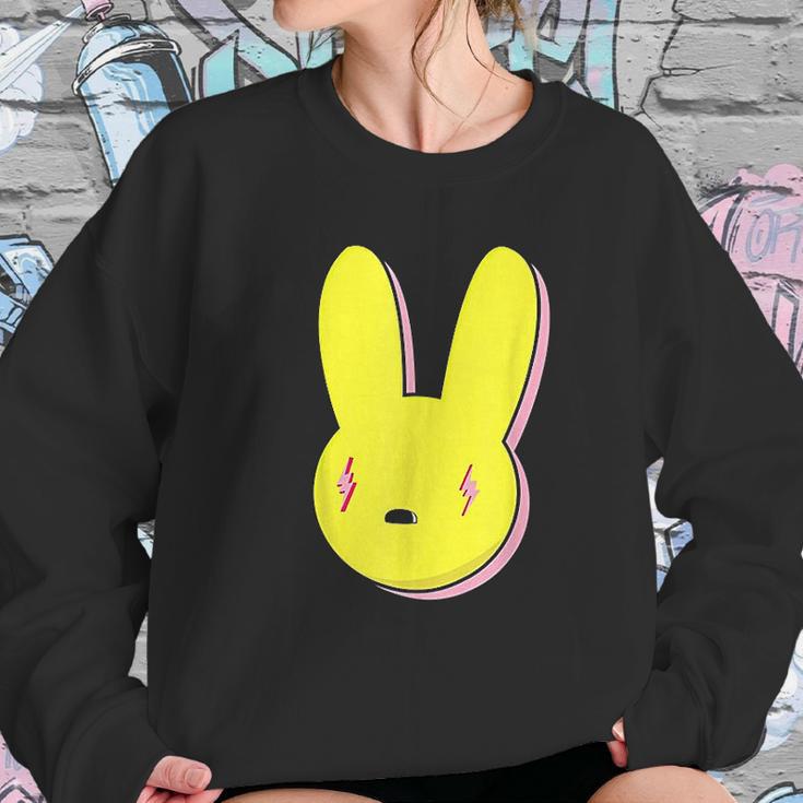 Bad Trap Lighting Bunny Eyes Dembow Reggaeton Style Sweatshirt Gifts for Her