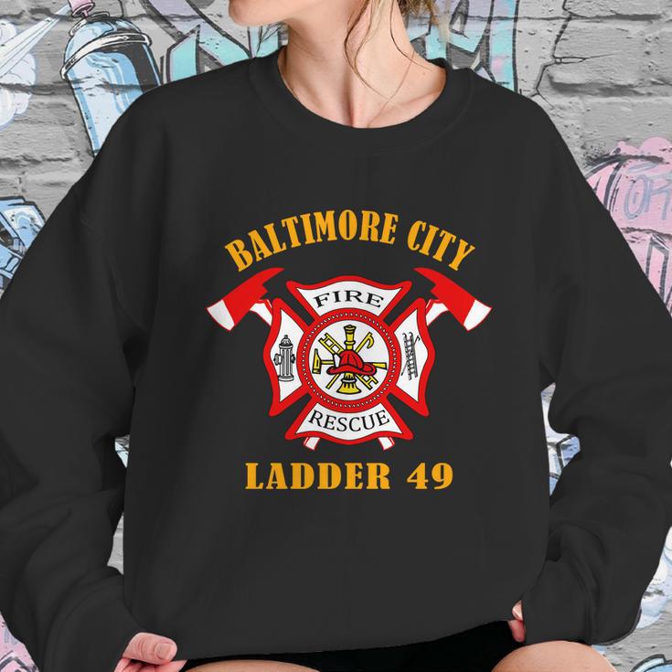 Baltimore City Fire Rescue Ladder 49 Sweatshirt Gifts for Her