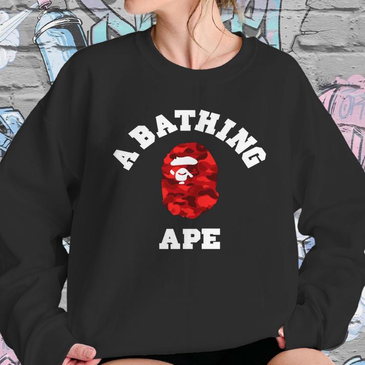 Bape Abc Red Camo Sweatshirt Gifts for Her