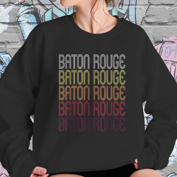 Baton Rouge La | Vintage Style Louisiana Sweatshirt Gifts for Her