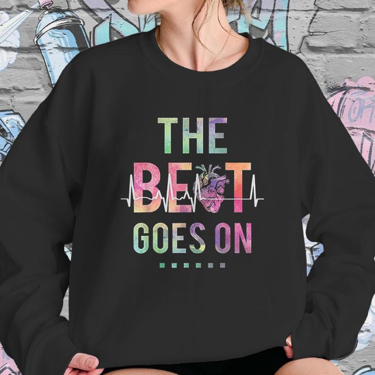 The Beat Goes On Heartbeat Rehab Heart Surgery Heart Gift Sweatshirt Gifts for Her