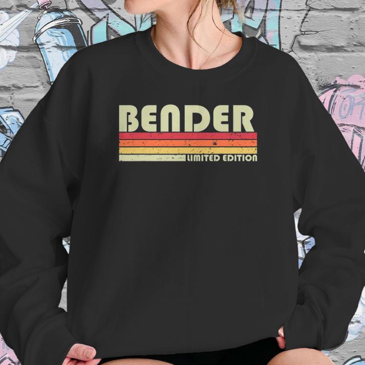 Bender Surname Funny Retro Vintage 80S 90S Birthday Reunion Sweatshirt Gifts for Her