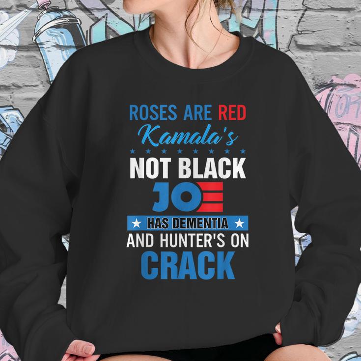 Biden Roses Are Red Kamala Not Black Joe Sweatshirt Gifts for Her