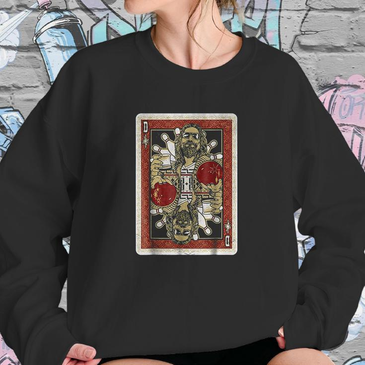 The Big Lebowski The Dude Abides Playing Card Sweatshirt Gifts for Her