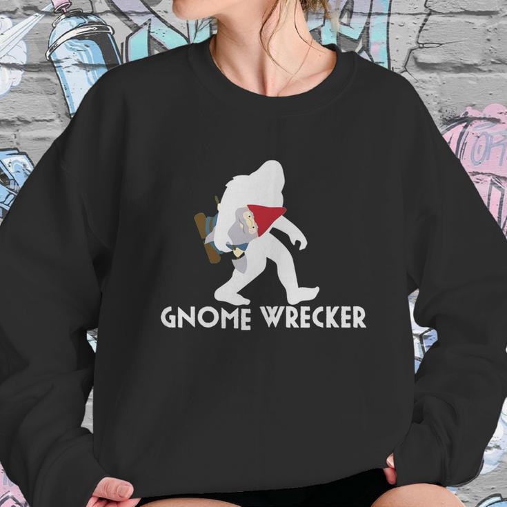 Bigfoot Gnome Wrecker Shirt Funny Cute Sasquatch Gift Sweatshirt Gifts for Her