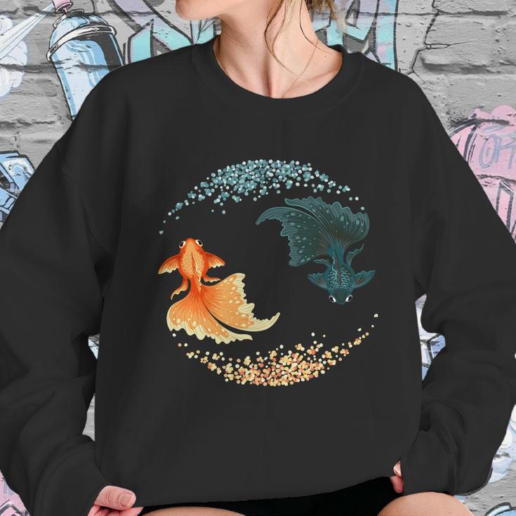 Black Goldfish Sweatshirt Gifts for Her