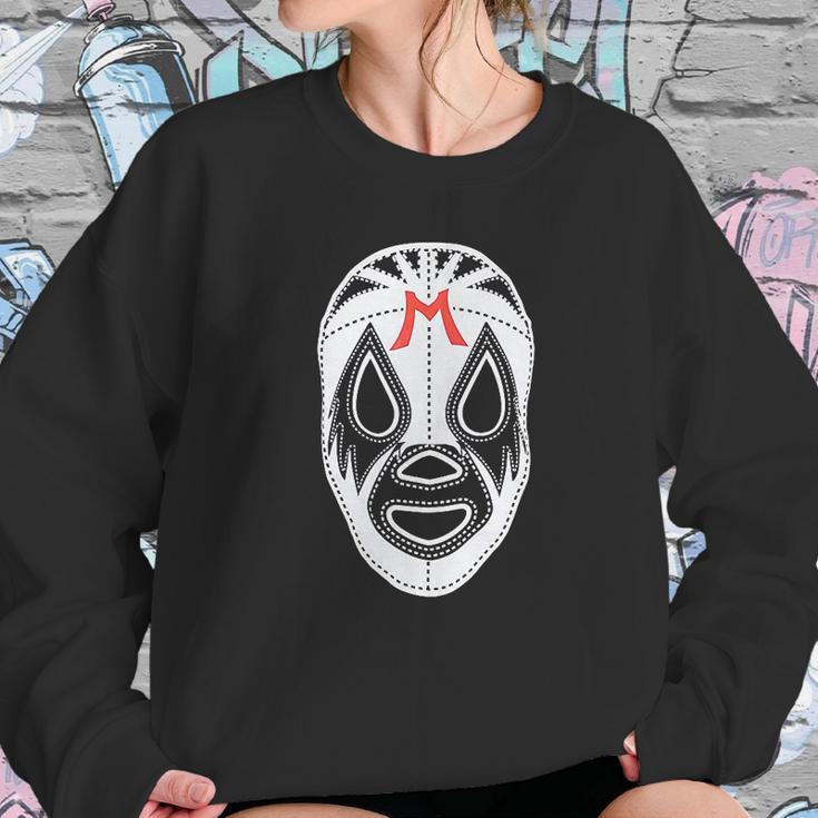 Black Mil Mascaras Lucha Libre Wrestling Gear Sweatshirt Gifts for Her