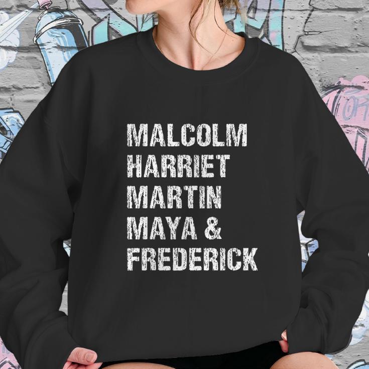 Black History Month Malcolm Harriet Martin Maya & Frederick Sweatshirt Gifts for Her