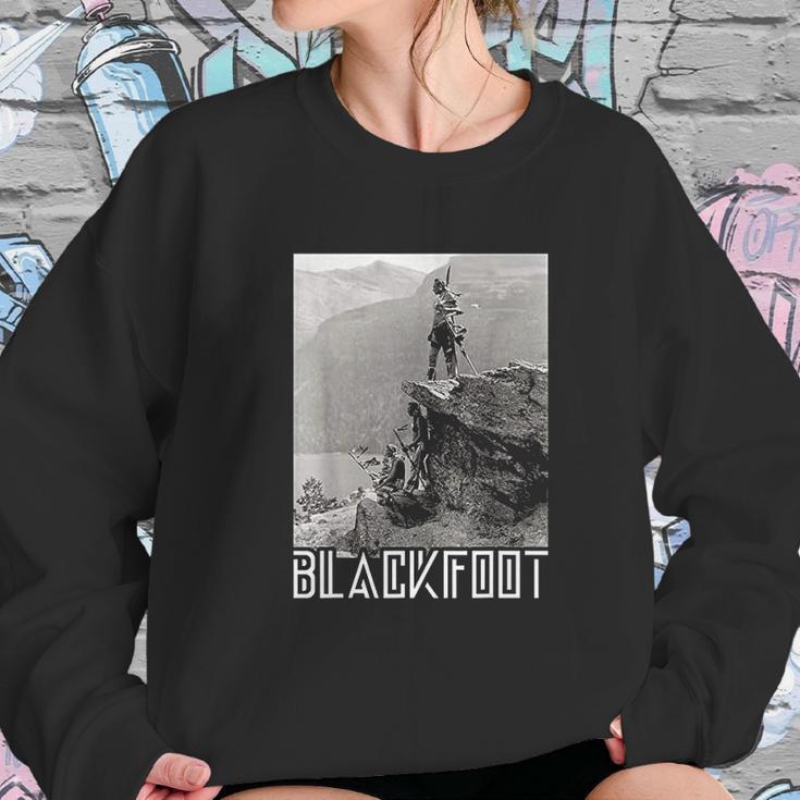 Blackfoot Native American Indians At Glacier National Park Sweatshirt Gifts for Her