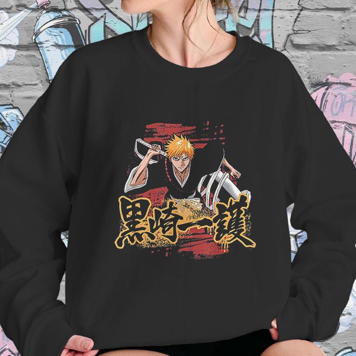 Bleach Ichigo Kanji And Symbol Sweatshirt Gifts for Her